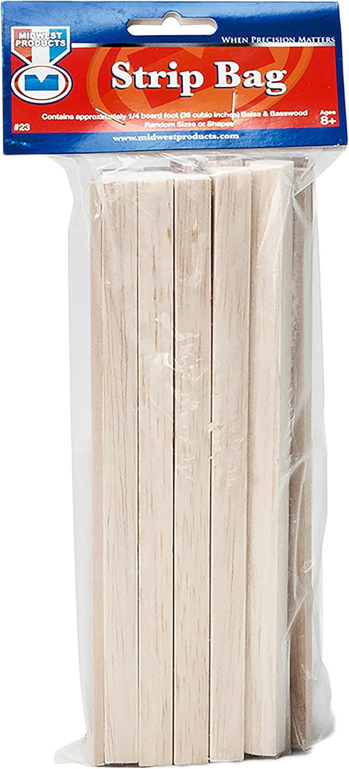 Midwest Products Co. Wood Strip Economy Bag, Balsa & Basswood...