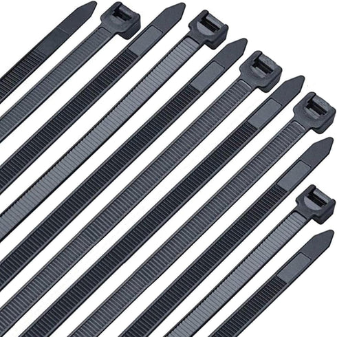 Zip Ties 16 inch Black wire ties 100 per pack Electrical Cable Ties with 60 lbs tensile Strength Suitable for Outdoor Workshop Farms...