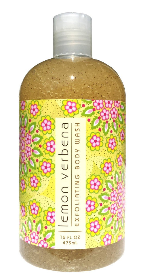 Greenwich Bay LEMON VERBENA Exfoliating Body Wash for Men and Women-Gentle Body Scrub Parabens Free -Sulphates Free-Blended with Loofah, Apricot S...