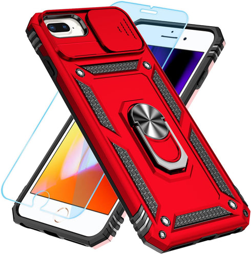 SunStory for iPhone 8/7/6 Plus Case with HD Screen Protector & Slide Camera Cover & Kickstand,iPhone 7 Plus Phone Case, iPhone 8 Plus Phone Case [...