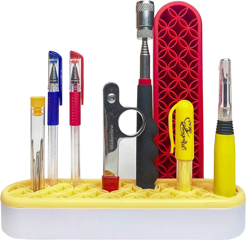 Madam Sew Upright Sewing Tools Caddy Desktop Organizer for Craft and Quilting Supplies Holds Scissors, Seam Rippers and Markers – Tabletop Sewing ...
