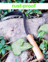 Japanese Weeding Sickle Hoe, 11" Gardening Hand Weeder Nejiri Kama Blade Tool Digging and Cutting Weed Remover, High-Carbon Steel One-Piece Moldin...