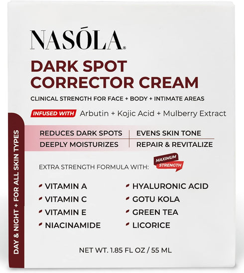 Dark Spot Corrector Cream Remover for Face, Body - Natural Skincare for Underarms, Elbows & Privates- The Ultimate Solution for Bright, Beautiful ...