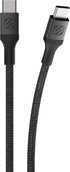 Scosche CCB4SG-SP Strikeline Premium USB-C to USB-C Sync Braided Charging Cable, 4 feet, Space Gray...
