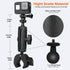 Peastrex Camera Super Clamp Motorcycle Bike Mount Arm 1inch Ball Head Accessories for GoPro AKASO DJI Action Insta360 DSLR Digital Camera Monitor ...