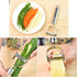 Upgraded Potato Crinkle Cutter, Stainless Steel Waffle Fly Cutter with a Julienne Peeler, Wavy Vegetable Slicer Kitchen Chopper Knife for Baby Foo...