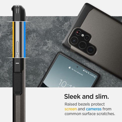Spigen Tough Armor Designed for Galaxy S22 Ultra Case (2022) - Gunmetal......