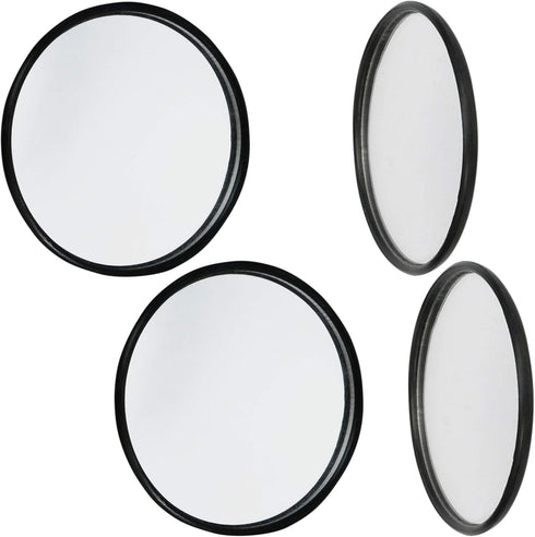 Iconikal Convex Rear View Blindspot Adhesive Mirror, 2-inch, Wide Angle, 6-Pack...