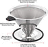 Pour Over Coffee Dripper - Stainless Steel Micro Mesh Filter with Scoop Fits Most Travel Mugs,Tea And Coffee Cups...