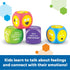 Learning Resources Soft Foam Emoji Cubes, Set of 4, Ages 3+, Conversation Cubes for Kids, Social Emotional Learning,...