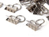 50 Sets Key Fob Hardware Key Fob Keychain Wristlet with Split Ring 1.25 Inch...