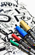 Pebeo 4Artist Marker, Oil Paint Markers, Basic Set of 5 x 4 mm...