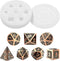 Large Dice Resin Molds DND Silicone Molds Set of 7 Dice Epoxy Resin Molds Dice Silicone Molds for DIY Dices Making Table Board Game Role Playing G...