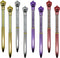 Maydahui 24PCS Crown Ballpoint Pen Retractable Crystal Quicksand Pens Novelty Bling Pen Black Ink for Girls Party School...