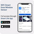 Smart Wifi Door Window Sensor Detector Alarm | Free App Alert, Works with Tuya Smart Life Devices, Compatible with Alexa, Google Home, Siri, Wirel...