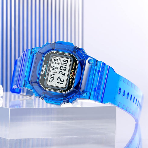 Gosasa Women's Men Youth Square Digital Watch Chronograph Countdown Dual Time Waterproof Watch...