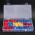 330 Pcs Wire Connectors Kit Wire Crimp Butt Insulated Electrical Terminals, Cold Pressing Terminal Set with Spade Terminals, Fork Terminals and St...