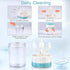 Contact Lens Travel Kit with Cleaner Washer, 5 in 1 Portable Contact Box with Mirror Tweezers Remover Tool Solution Bottle for Travel Daily Outdoo...