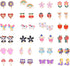 24 Pairs Clip On Earrings Non Piercing Earrings Hypoallergenic Animal Butterfly Rainbow Flower Mixed Color Painless Non-Piercing Earrings Pack...