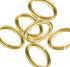 uGems 6 Jump Rings 16 Gauge, 9mm Oval Premium 14K GF with Click Lock Design Jewelry Making Connectors Strong, Easy-to-Use Links for Necklaces & Br...