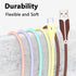 GELRHONR 5Pack USB C Charging Cable,USB-A to USB Type C 3A Fast Charging Cable,Colourful USB C Cable for Tablet,Phone-1M...