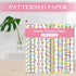 Whaline 12 Designs Easter Pattern Paper 24 Sheet Happy Easter Pastel Scrapbook Paper Double-Sided Spring Decorative Craft Paper Folded Flat for Ca...