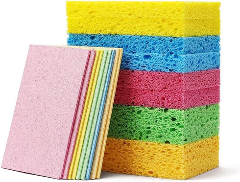 24 - Pack Non-Scratch Scrub Sponges - Sponges for Dishes and Washing Dishes, Cleaning Sponges for Kitchen Home and More?Blue?...