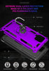 for Samsung Galaxy A42 5G Case with HD Screen Protectors, Military-Grade Metal Ring Holder Kickstand 15ft Drop Tested Shockproof Cover Case for Sa...