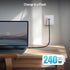 Cable Matters 40Gbps USB 4 Cable 2.6 ft, 8K Video, 240W Charging, USB4 Cable/USB C Display Cable PD 3.1, Compatible with Thunderbolt 4, iPhone 15 ...