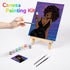 VOCHIC Paint and Sip kit, Pre Drawn Canvas Painting Kit for Adults Painting Twist Party Supplies to Paint Chic Girl Art Set for Beginner Gift Favo...