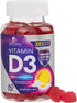 Vitamin D3 Gummy Vitamins Extra Strength 5000 IU (125 mcg) High Potency Vita D Gummies Dietary Supplement - Bone, Teeth, Muscle & Immune Support, ...