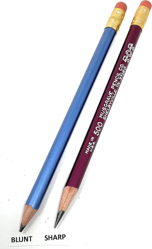 Jumbo TOT pencil, Round, 10mm Metallic Blue and Red, Med Soft Core (Package of 12)...