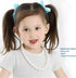 Pearl Necklace for Girls (White) Ecofriendly Synthetic-resin...
