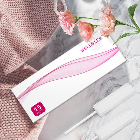 Absorbing Sponge for Women- Sterile Postpartum Sponge for Feminine Care and Hygiene ?After Happy time Clean Up Sponge for Women 15 Counts...