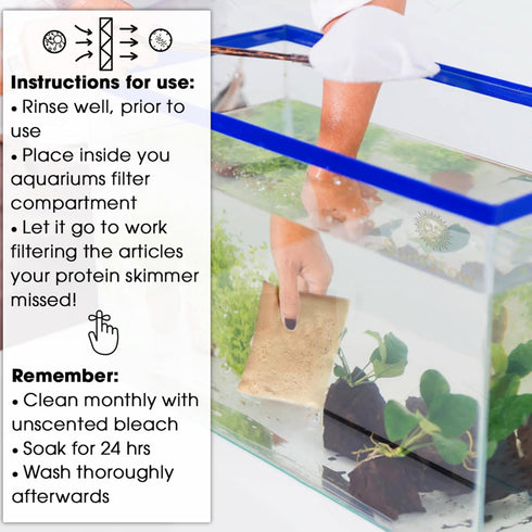 SunGrow Aquarium Resin Filter Media – Remove Ammonia, Nitrite & Nitrate Clear Brown Water from Indian Almond Leaves & Driftwood, for Freshwater & ...