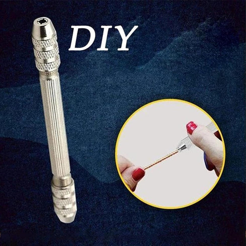 2PCS DIY Jewelry Accessories Twisted Copper Wire Tool Winding Copper Wire Artifact Handmade Antique Jewelry Accessories Mini Pin Vise Jewelry Maki...