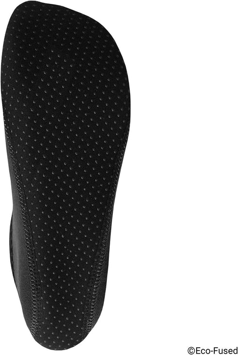 Eco-Fused Women's Water Socks or Shoes with Elastic, Quick Dry, Breathable Fabric and Non-Slip Rubber Sole...