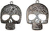 Set of 12 Sugar Skull Shower Curtain Hooks Decorative Home Bathroom Stainless Steel Rustproof Skeletons Shower Curtain Rings Decor Accessories (Bl...