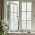 Finnez Frosted Window Film Non-Adhesive, Frosting Privacy Film for Glass Windows, Self Static-Cling Decorative Window Cling for Home Office UV Pro...