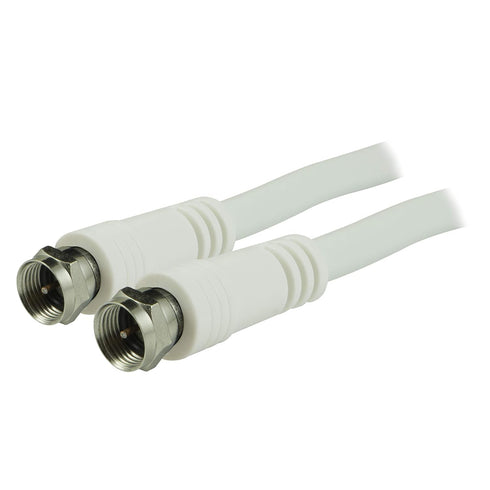 GE RG6 Coaxial Cable, 6 ft. F-Type Connectors, Double Shielded Coax, Input Output, Low Loss Coax, Ideal for TV Antenna, DVR, VCR, Satellite Receiv...