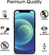 amFilm Glass Screen Protector Compatible with iPhone 12 Mini 5.4" Display, 2020, with Easy Installation Tray, Tempered Glass, 3 Pack...