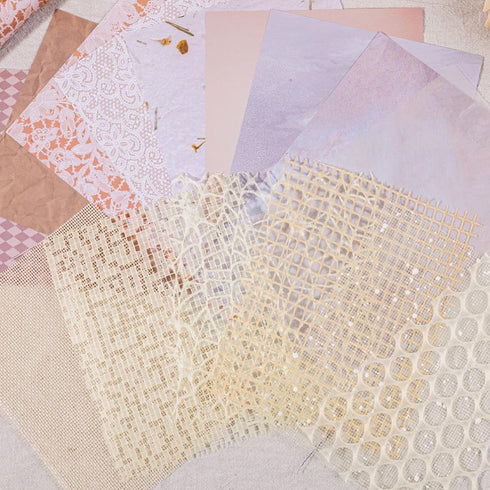 15Pcs Scrapbook Textured Paper for Journaling Junk Journal Card Making DIY Project Paper Art Craft Supplies, Handmade Special Mix Material, 4.7×6....