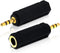 Mobi Lock 3.5mm Plug to 6.35mm Socket (Pack of 2) 1/8 to 1/4 inch Stereo Audio Jack Adapter | Connects Devices with 3.5mm port to Amplifiers, Guit...