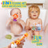 Bath Toys for Kids Ages 1-3 - Mold Free Baby Pool Toys for Toddlers with 2-in-1 Fishing Net Water Spraying Floating Animals and Foam Toy, Wind up ...