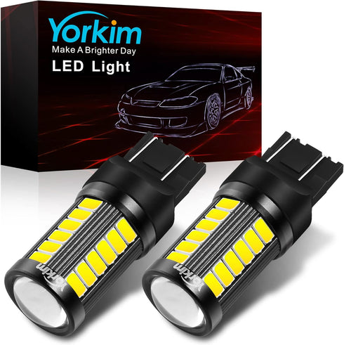 Yorkim 7440 Led Bulb Bright White Lights, T20 Led Bulb, 7443 7441 Led Bulbs, W21W Lights, 7444 Bulbs for reverse/backup/brake light - 5730 33 SMD ...