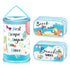 3 Pcs Clear Beach Lotion Cosmetic Bags Waterproof Makeup Pouches Blue PVC Toiletry Bags Travel Zipper Pouches Plastic Seaside Bags Organizer for G...