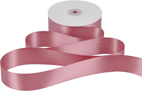 MEEDEE Mauve Rosy Satin Ribbon 1-1/2 Inch Rose Pink Ribbon Lux Satin Double Faced Satin Ribbon by 50 Yards Pink Polyester Satin Ribbon for Crafts,...