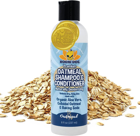 Bodhi Dog Baby Powder Scented Cat & Dog Cologne 4oz + Oatmeal Dog Shampoo & Conditioner for Pet Grooming 8oz | Moisturizing Dog Shampoo for Sensit...