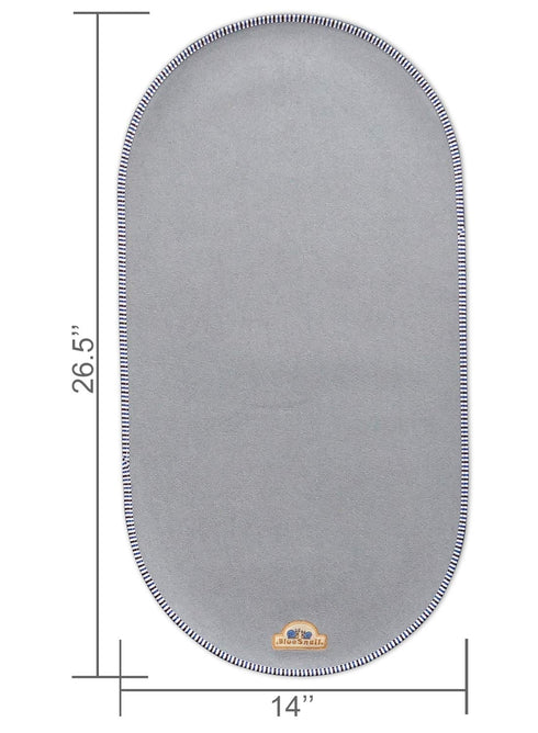 BlueSnail Waterproof Changing Pad Liners 3 Count (14"X26.5", Gray) Bassinet Pad Liner...