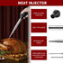 JY COOKMENT Stainless Steel Turkey Baster Baster Syringe for Cooking Meat Injector Set with 2 Marinade Needles 1 Cleaning Brush for Home Baking Ki...